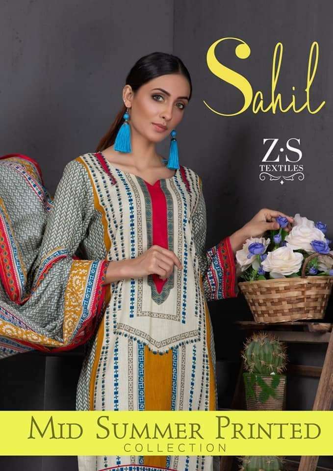  SAHIL MID SUMMER PRINTED COLLECTION  BY Z.S 2021